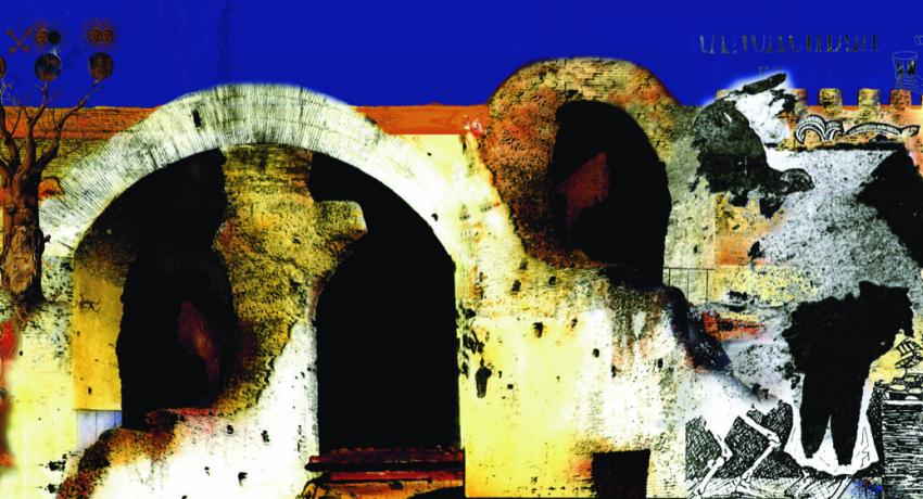 "Roman Walls" Archival pigment print 24x36"