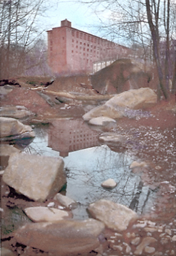 The mill from the Patapsco River, Oella
