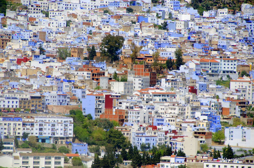 Overview, Chefchaouen Morocco