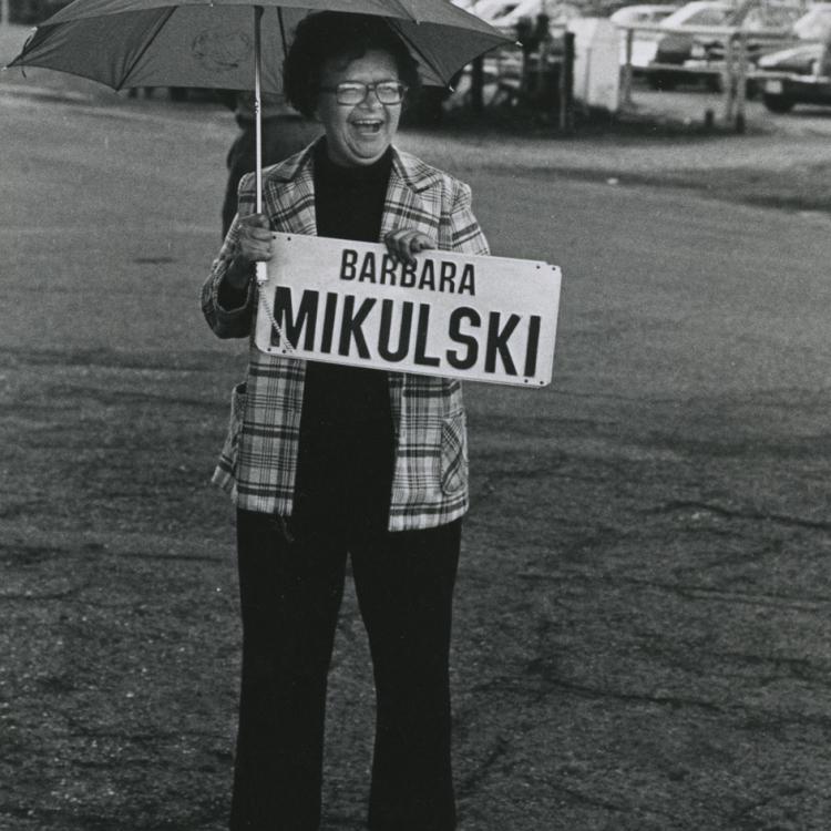 Barbara Mikulsky campaigning