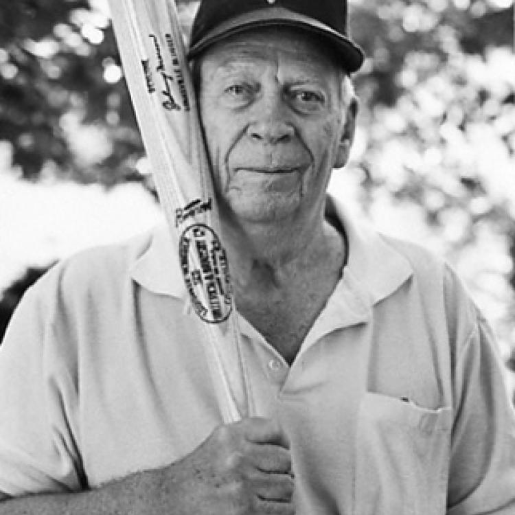 Jack Merson with his Louisville Slugger, Elkridge