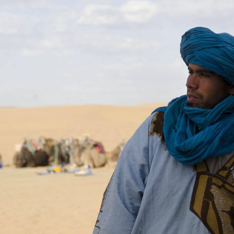 Camel driver w/ camels