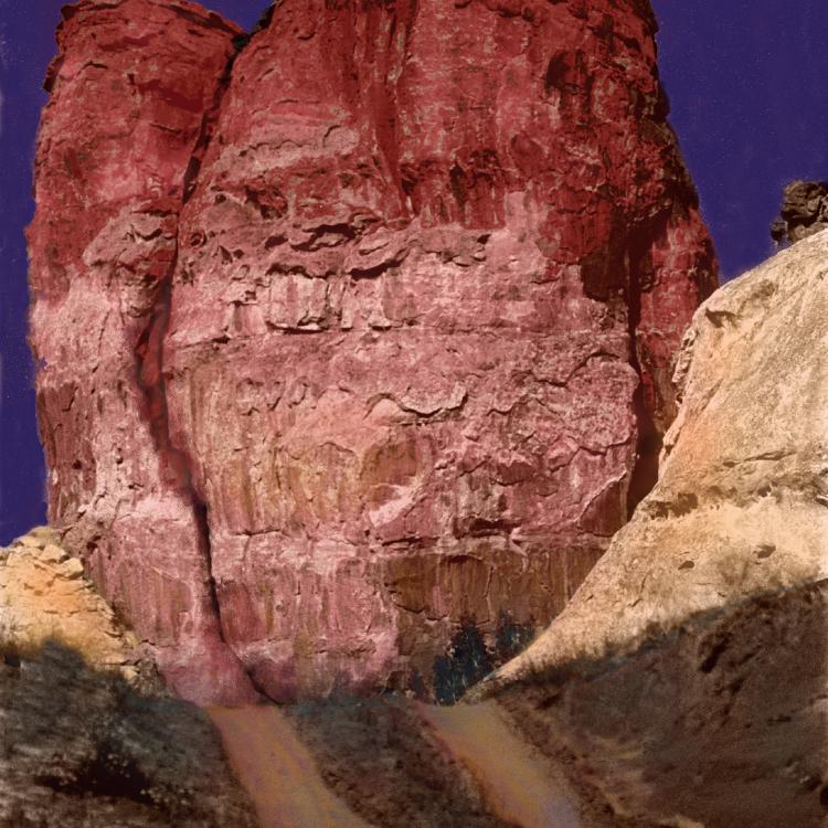 Manipulated Archival Pigment Print. Acoma, New Mexico