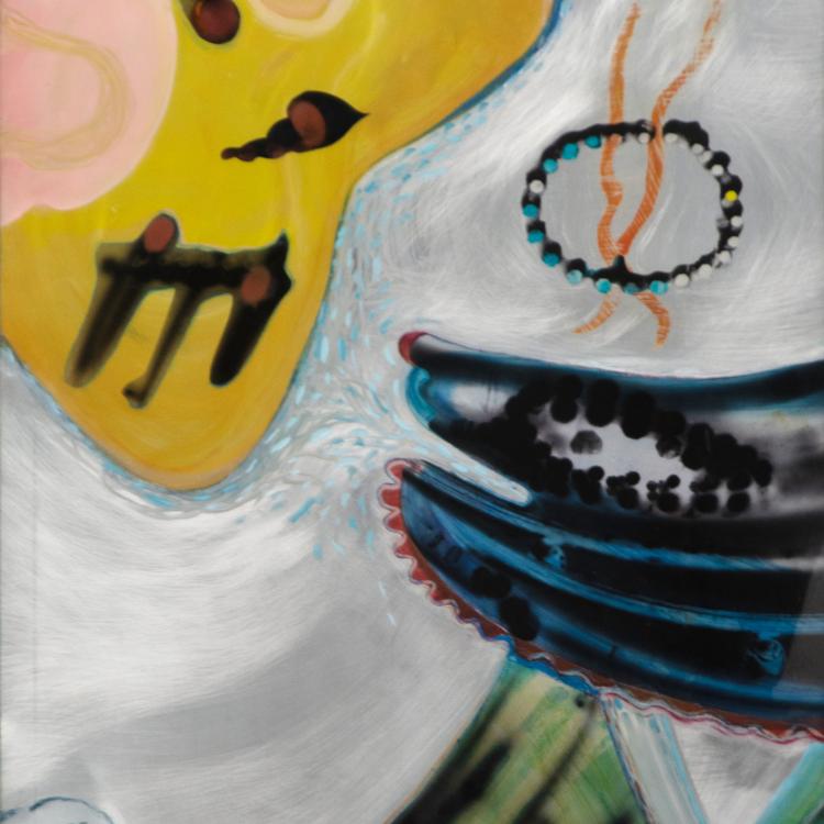 36x24" Transparencies & Paint on Aluminum